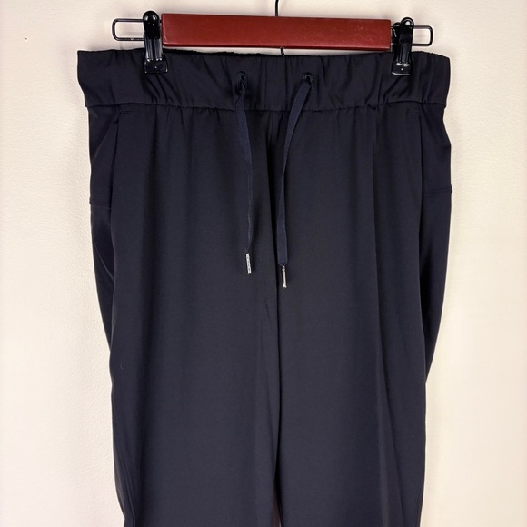 lululemon On the Fly Black Drawstring Elastic Waist Straight Pants - Picture 2 of 8